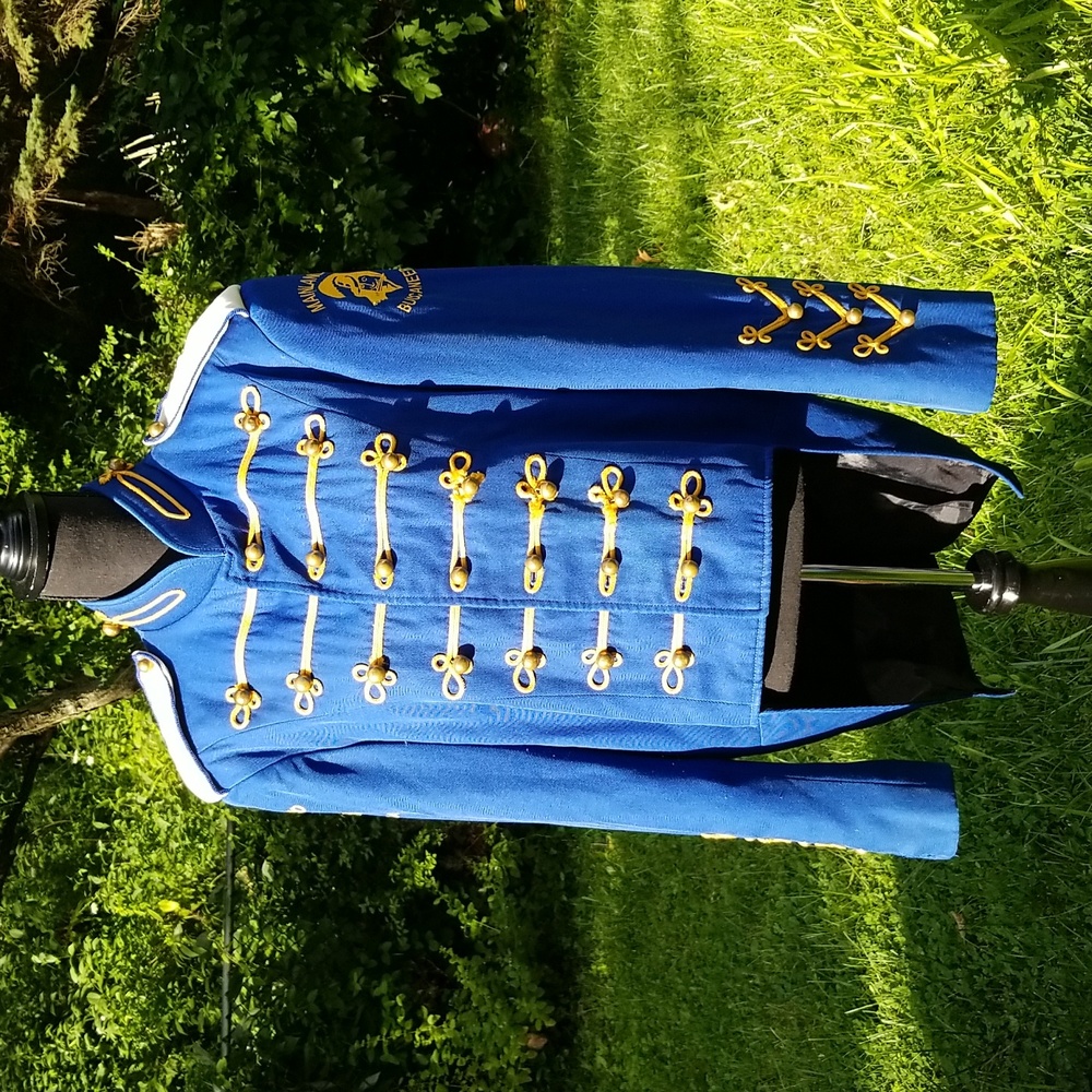 Royal Blue and Gold Vintage Band Uniform